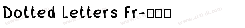 Dotted Letters Fr字体转换